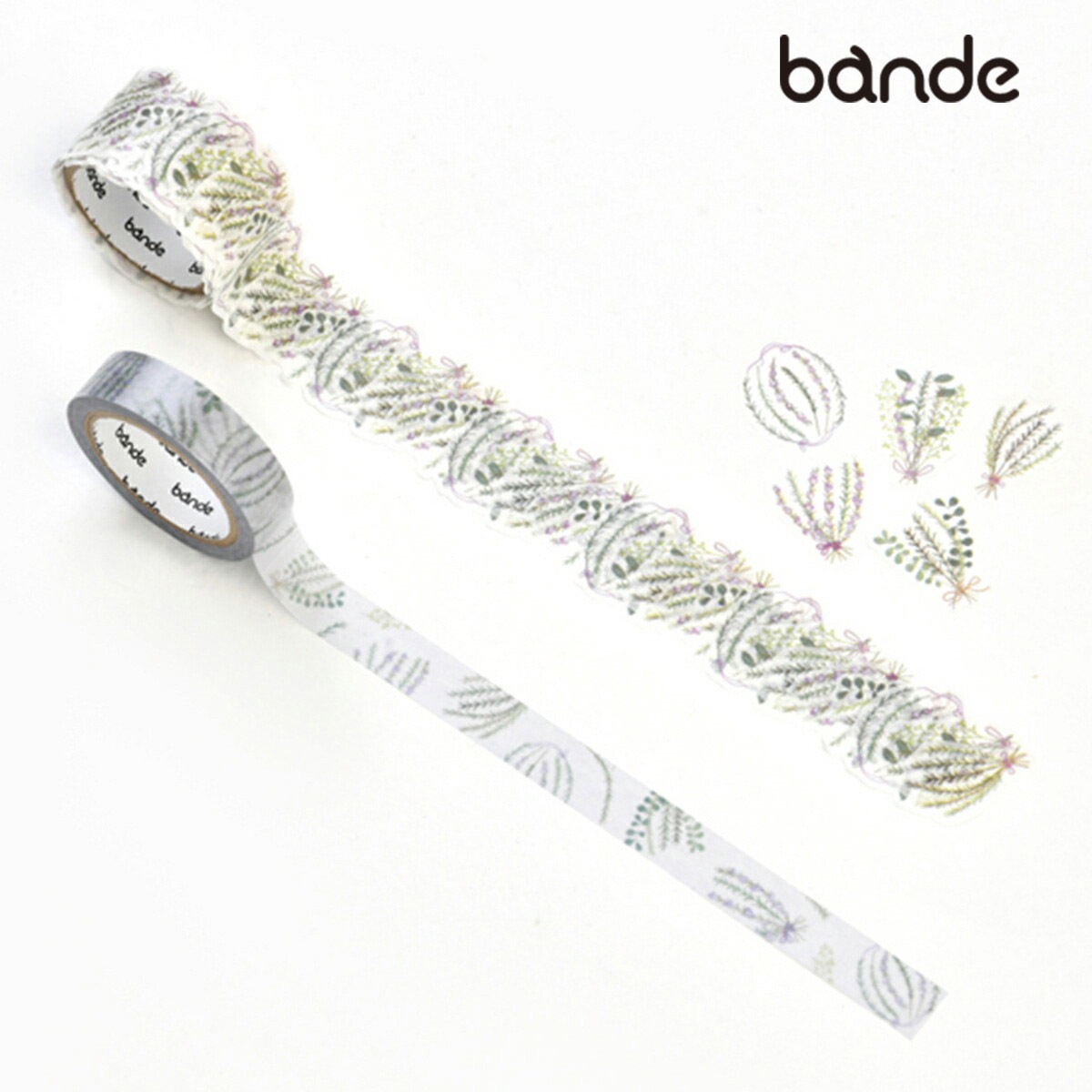 bande マスキングロールステッカー ローズマリーの花ことば 思い出 (BDA669)