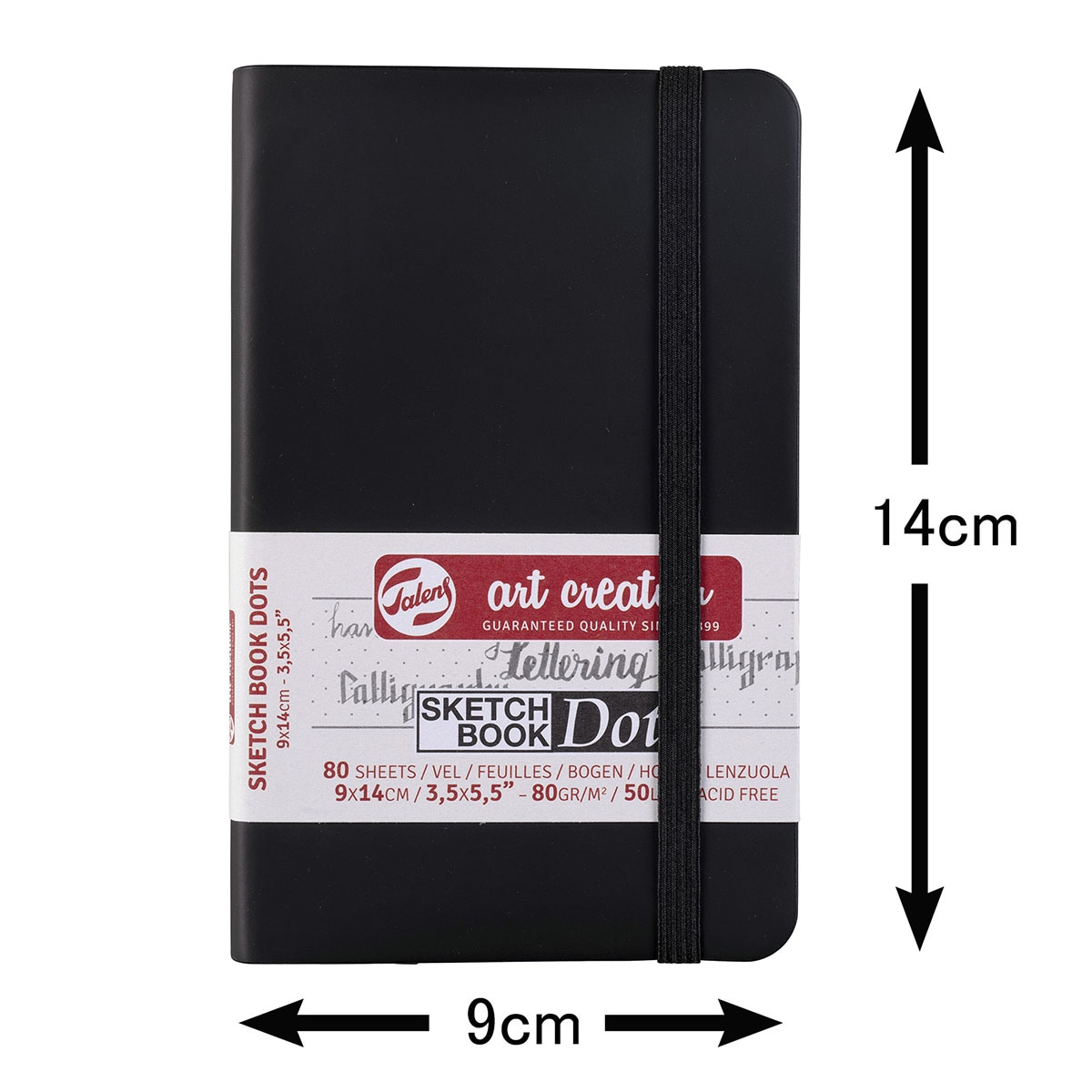 ターレンス アートクリエーション スケッチブック DOTS ブラック 全3