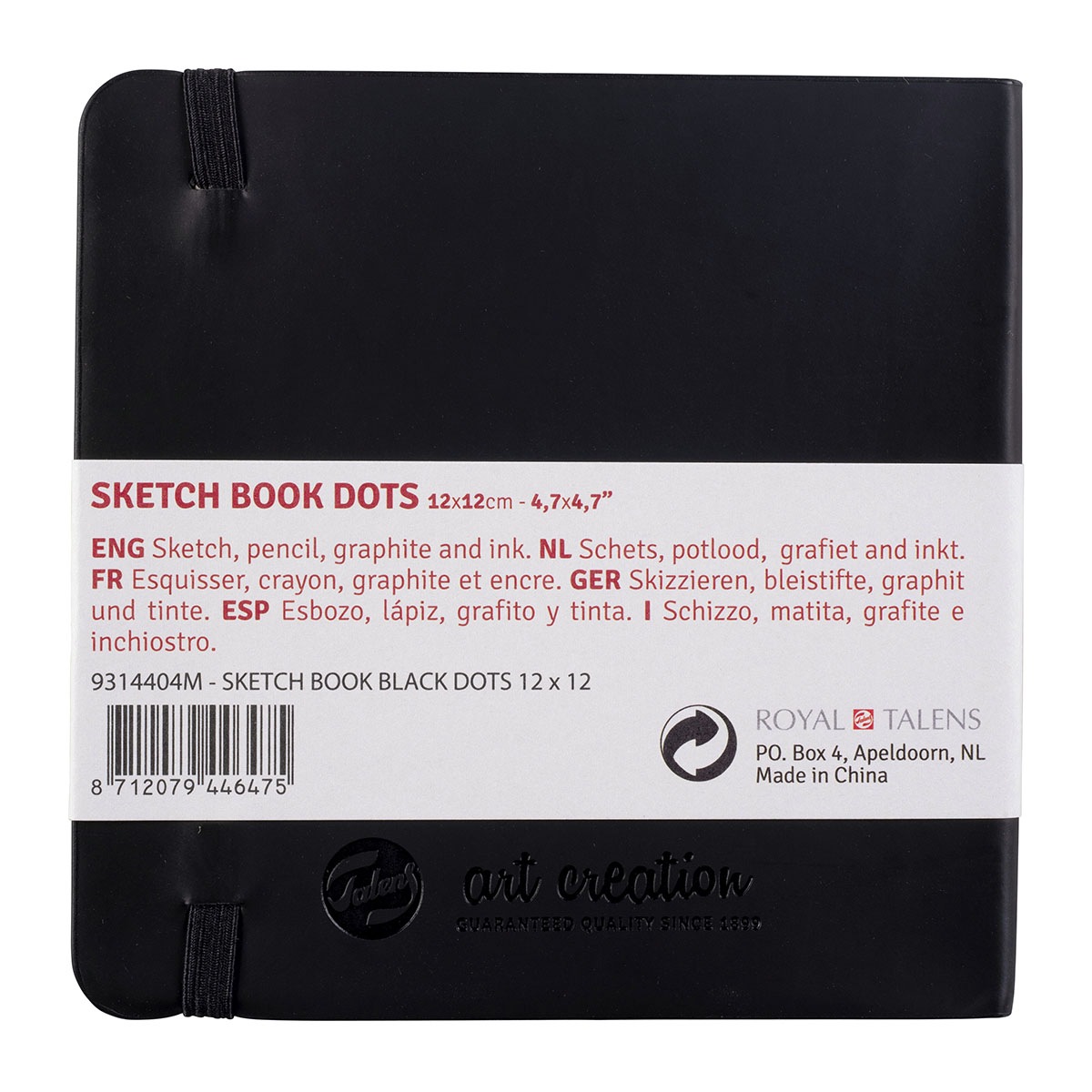 ターレンス アートクリエーション スケッチブック DOTS ブラック 全3