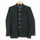 学生服 学ラン 165A 男子 上着 ウール混 標準型学生服 ラウンドカラー カシドス 黒 中古 ランクC a3 JJ5657