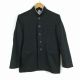 学生服 学ラン 155A 男子 トンボ 上着 ウール混 ラウンドカラー カシドス 黒 中古 ランクC a3 JJ5663