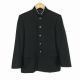 学生服 学ラン 160A 男子 上着 ウール混 標準型学生服 ラウンドカラー カシドス 黒 中古 ランクC a3 JJ5726