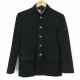 学生服 学ラン 155A 男子 富士ヨット Nano Wave 上着 標準型学生服 ラウンドカラー カシドス 黒 中古 ランクC a3 JJ5744