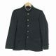学生服 学ラン 155A 男子 上着 ウール混 標準型学生服 ラウンドカラー カシドス 黒 中古 ランクC a3 JJ5755