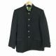 学生服 学ラン 170A 男子 上着 ウール混 標準型学生服 ラウンドカラー カシドス 黒 中古 ランクC a3 JJ5766