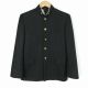 学生服 学ラン 165A 男子 上着 ウール混 標準型学生服 ラウンドカラー カシドス 黒 中古 ランクC a3 JJ5768