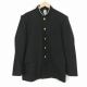 学生服 学ラン 185A 男子 トンボ 上着 丸洗い可 ウール混 標準型学生服 ラウンドカラー カシドス 黒 中古 ランクB a3 JJ6962