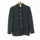 学生服 学ラン L 男子 上着 丸洗い可 標準型学生服 詰襟 カシドス 黒 中古 ランクC a3 JJ6974
