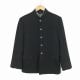 学生服 学ラン 170A 男子 トンボ 上着 丸洗い可 ウール混 標準型学生服 ラウンドカラー カシドス 黒 中古 ランクC a3 JJ7009