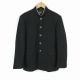 学生服 学ラン 170A 男子 カンコー 上着 丸洗い可 ウール混 標準型学生服 ラウンドカラー カシドス 黒 中古 ランクC a3 JJ7024
