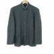 学生服 学ラン 175A 男子 富士ヨット 上着 ウール混 神奈川伊勢原高校 学校指定制服 ラウンドカラー グレー 中古 ランクC a3 JJ7032