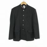 学生服 学ラン 180A 男子 カンコー 上着 丸洗い可 学校指定制服 ラウンドカラー 黒 中古 ランクC a3 JJ7172