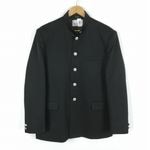 学生服 学ラン 180AB 男子 上着 丸洗い可 標準型学生服 詰襟 カシドス 黒 中古 ランクC a3 JJ7178