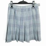 スクールスカート 夏物 w66-丈52 チェック 埼玉栄高校 プリーツ 学生服 制服 女子 中古 HK5435