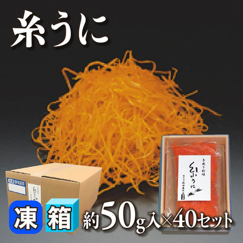 ［箱売］糸うに（約50g入×40セット）〈冷凍〉