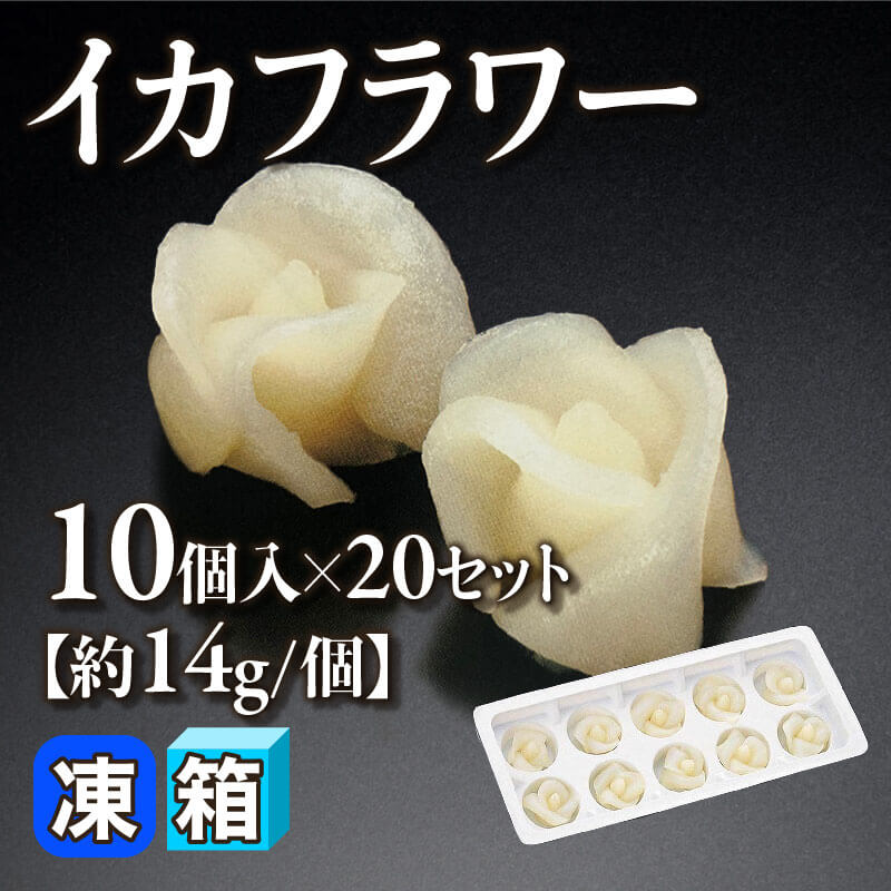 ［箱売］イカフラワー 200個［約14g/個］（10個入×20セット）〈冷凍〉