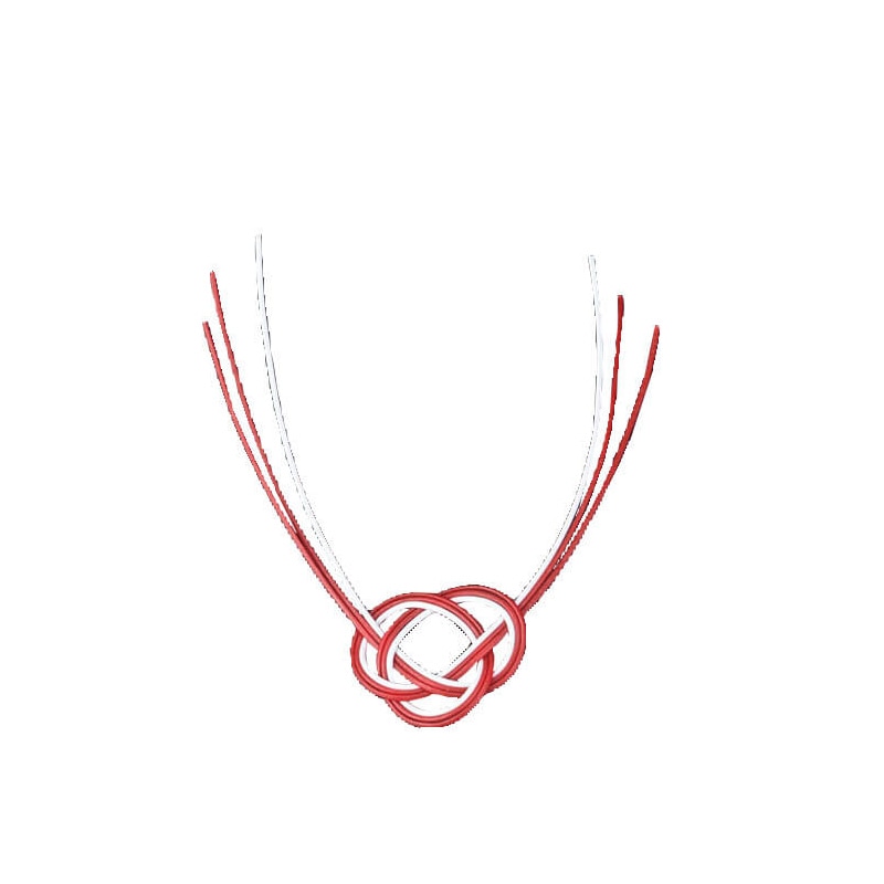 ［ヤマコー 用美］樹脂製水引飾り あわじ結び ［100個入］