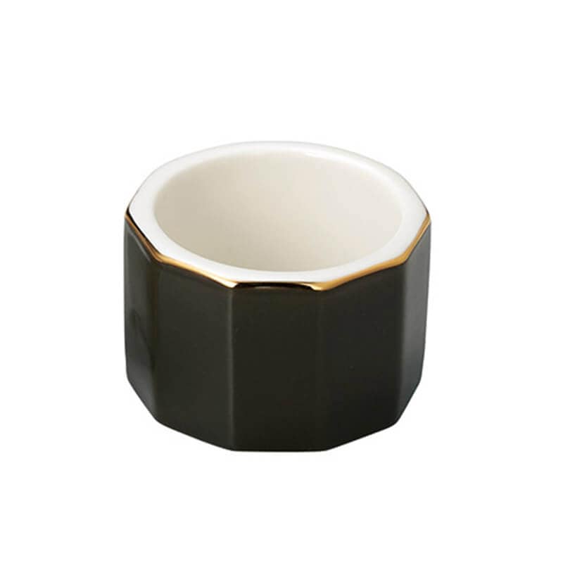 ［ヤマコー 用美］十角切立珍味入 渋利休