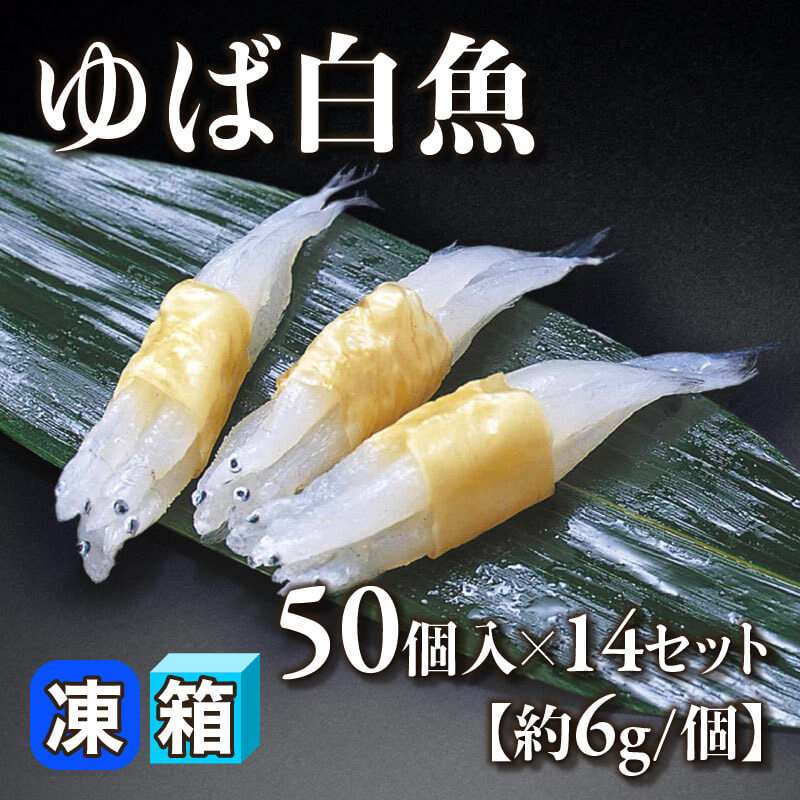 ［箱売］ゆば白魚［約6g/個］700個（50個入×14セット）〈冷凍〉
