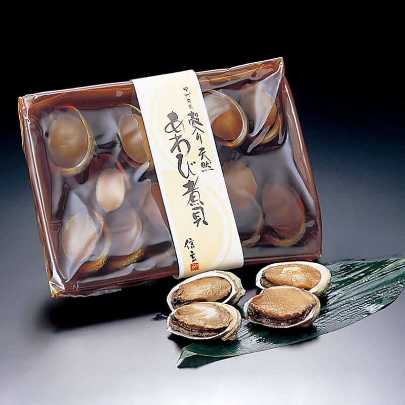 天然あわび煮貝 殻付 12粒入×10セット｜飲食業務用仕入れ注文専門