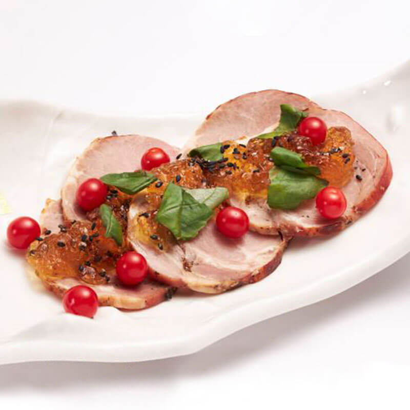 ［箱売］GFC 黒糖ローストポーク スライス 約312枚（500g・約26枚入×12袋）〈冷凍〉