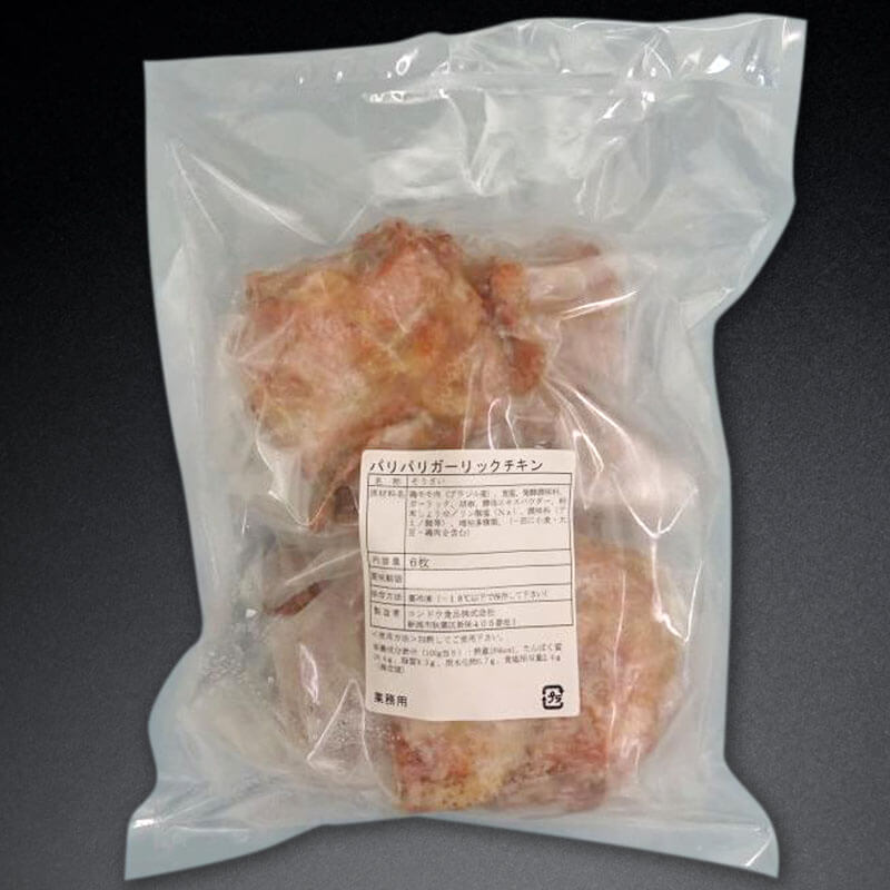 ［箱売］パリパリガーリックチキン 72枚（6枚入×12袋）［約140-160g/枚］〈冷凍〉