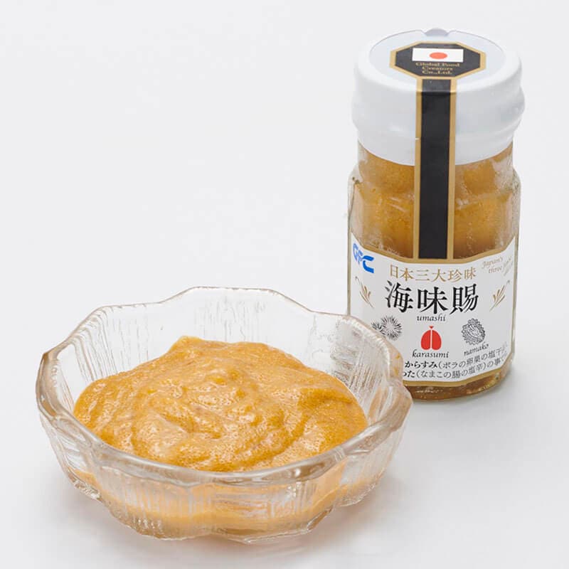 ［箱売］長崎産 日本三大珍味（海味賜うまし）うに・からすみ・このわた 24本（50g入×12本×2）〈冷凍〉