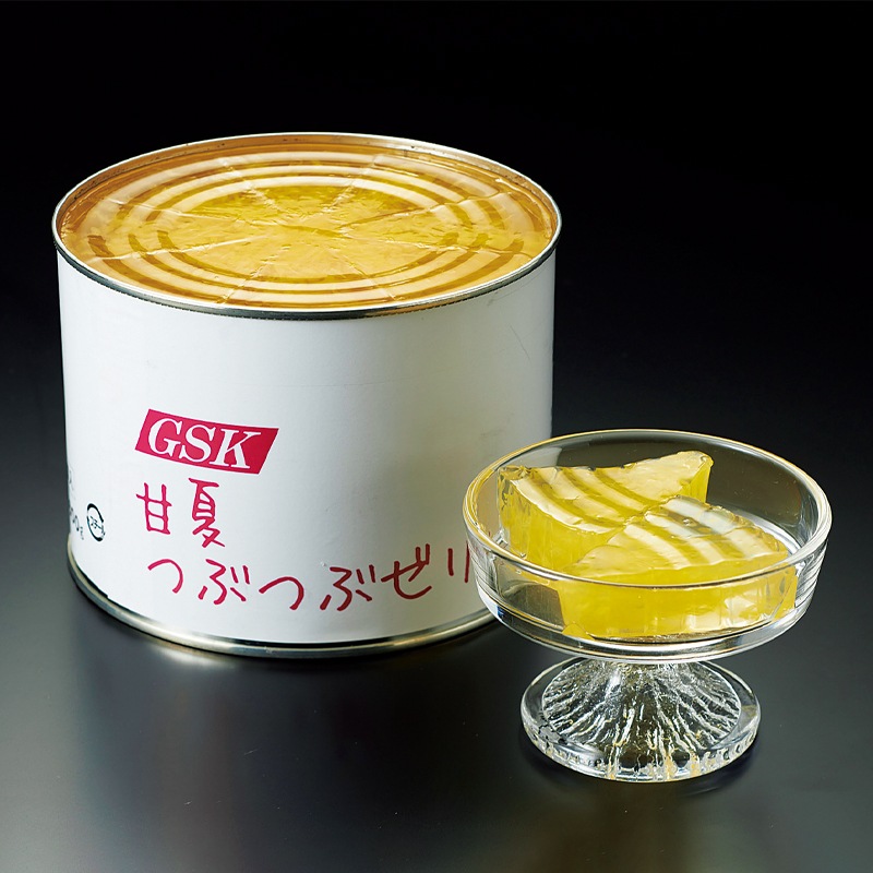 国産 甘夏つぶつぶゼリー 40個入×6缶｜飲食業務用仕入れ注文専門
