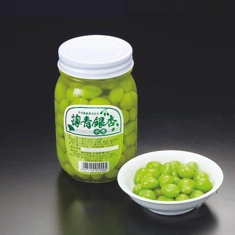薄青銀杏 -水煮- 固形約290g/470g・約140個入×12本｜飲食業務用仕入れ