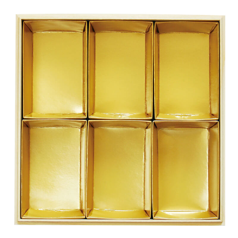 ［ヤマコー 用美］重箱用 金色紙中子 6割（G6）