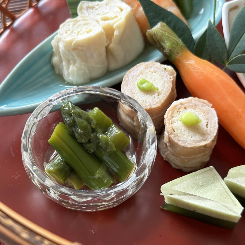 ［箱売］アスパラお浸し 約560-700本（固形約500g/700g・約40-50本入×14袋）〈冷凍〉