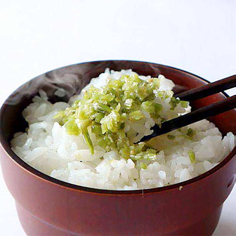 ［箱売］安曇野産 塩だれわさび 100袋（150g入×50袋×2）〈冷凍〉