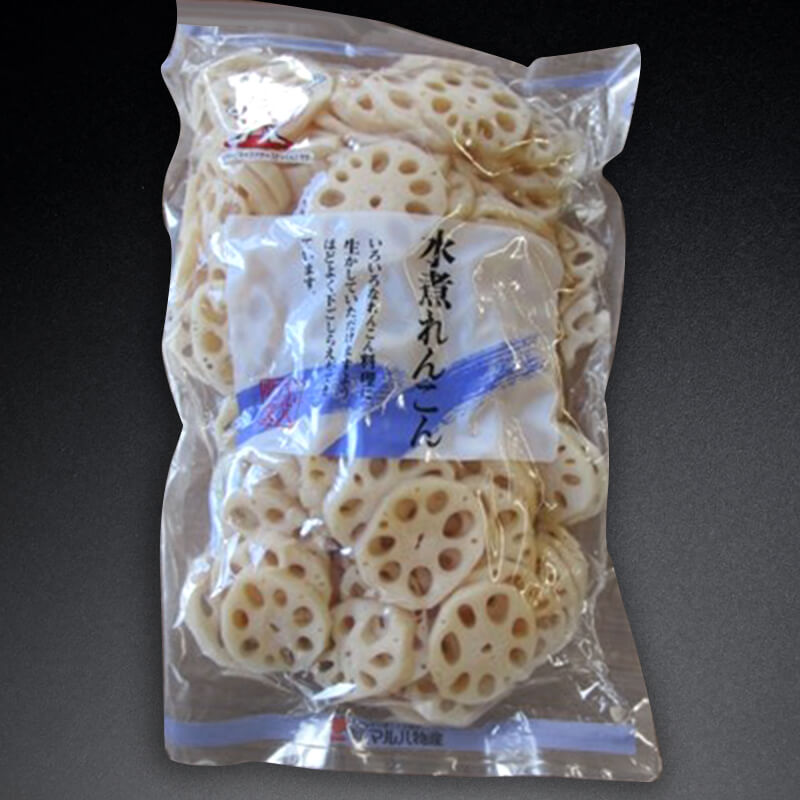 水煮蓮根スライス M 1kg・約70枚入×10袋｜飲食業務用仕入れ注文専門