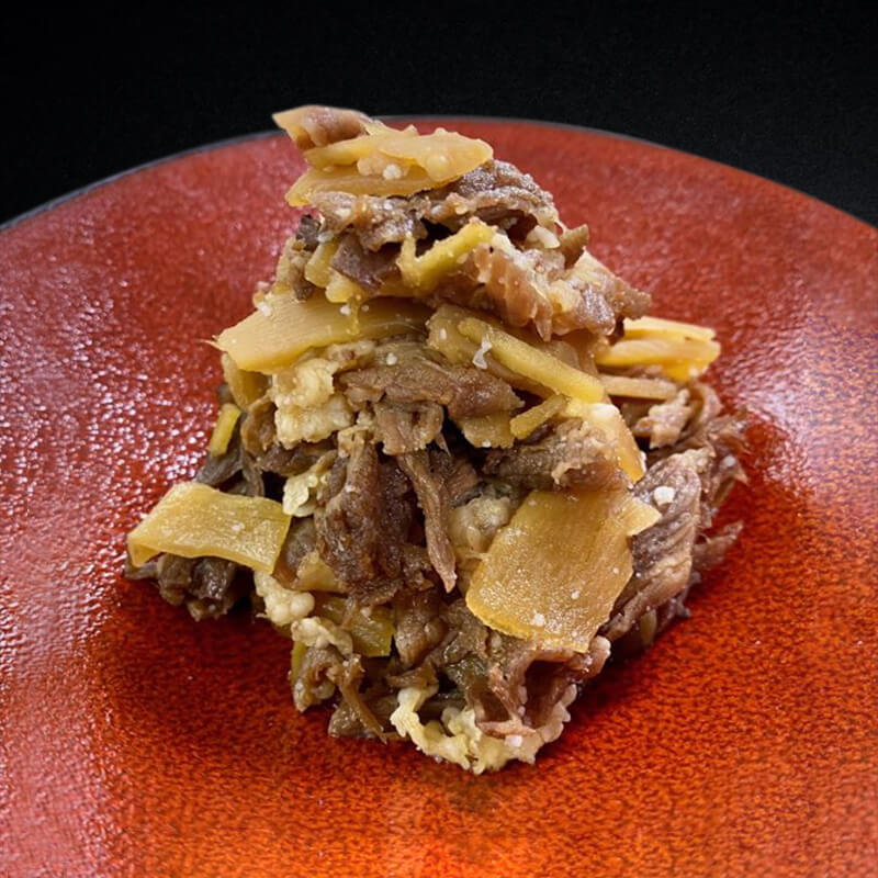 ［箱売］牛肉と筍のしぐれ煮 10kg（500g入×20袋）〈冷凍〉
