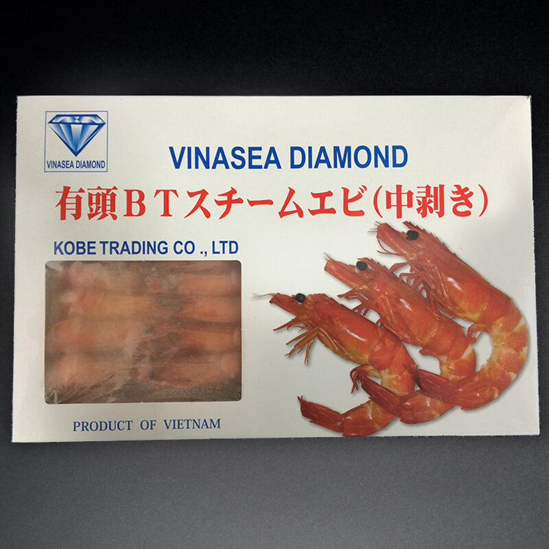 有頭スチーム海老中剥き 500g・25尾入×20セット｜飲食業務用仕入れ注文