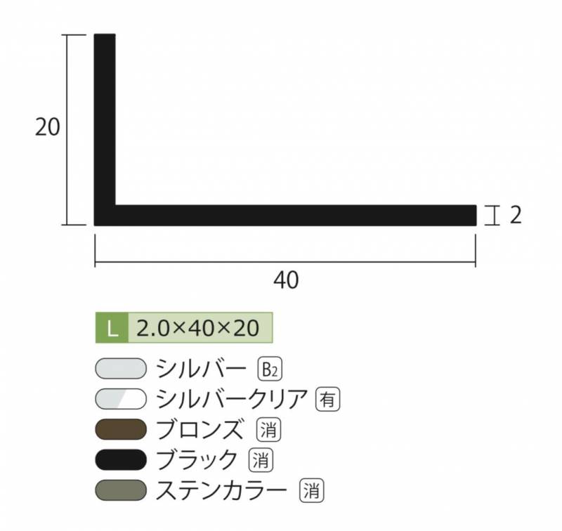アルミアングル縞目柄 光モール 【通販モノタロウ】