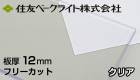 住友 ポリカ 12mm クリア ECK100UU 1000mmｘ2000mm 住友ベークライト ポリカエース 両面耐候 ポリカーボネート板