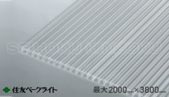 住友 中空ポリカ 10mm クリア ポリカ ツインフリー 9,200円 (1000×1000 / 1平米) 最大1250x3800 WPC 101U-A 住友ベークライト 納期指定・置き配出来ます