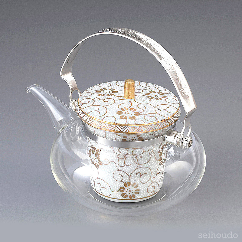 九谷ちろり　白粒鉄仙