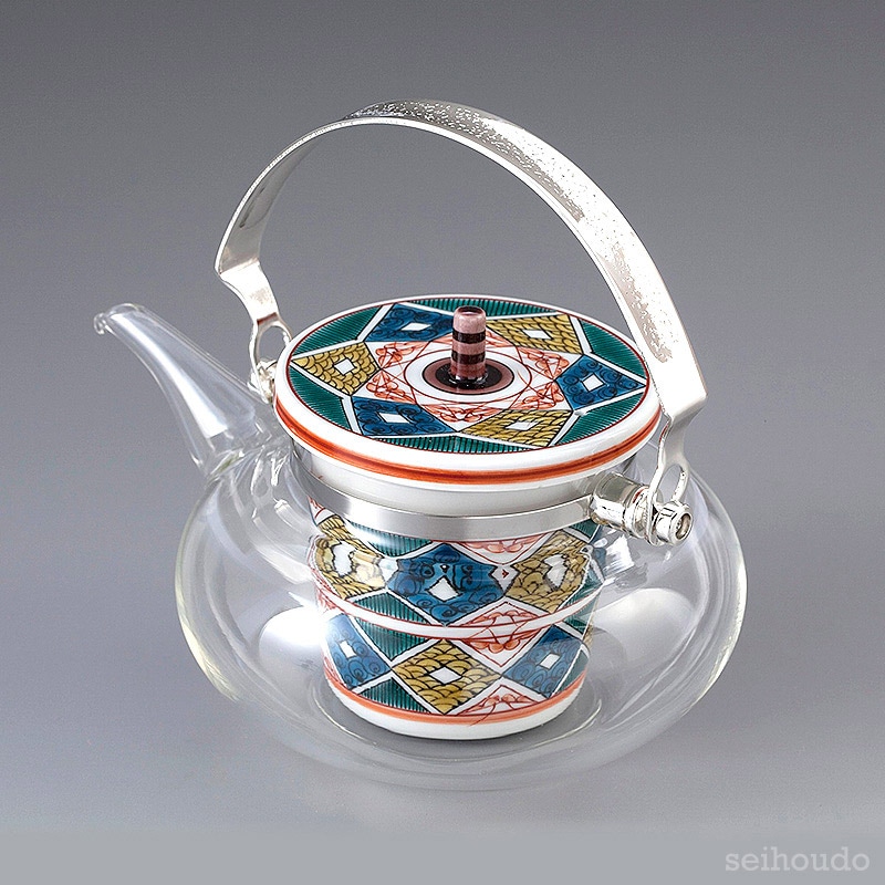 九谷ちろり　古九谷菱文