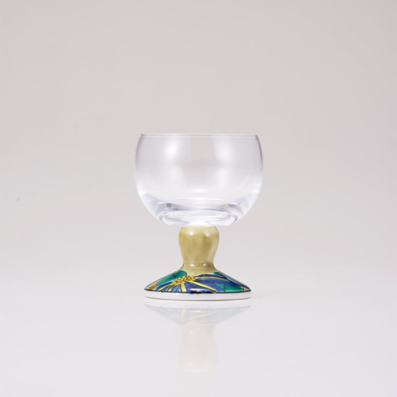 【限定商品】馬上グラス（無地）鉄仙アメ釉