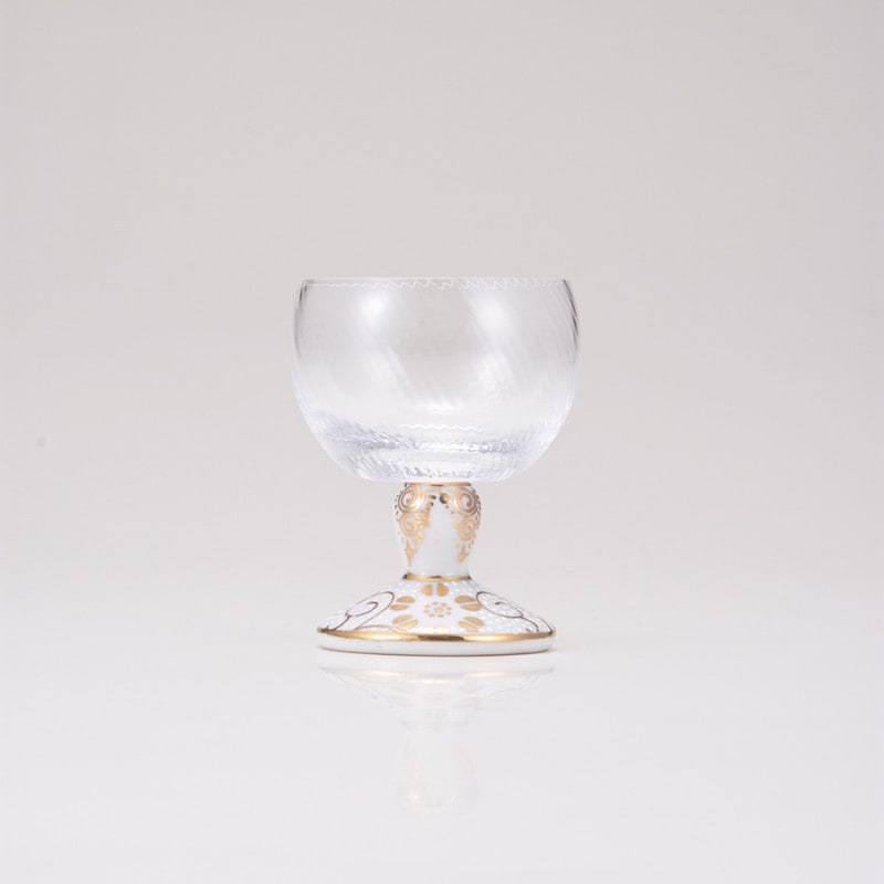 馬上グラス（斜）白粒鉄仙