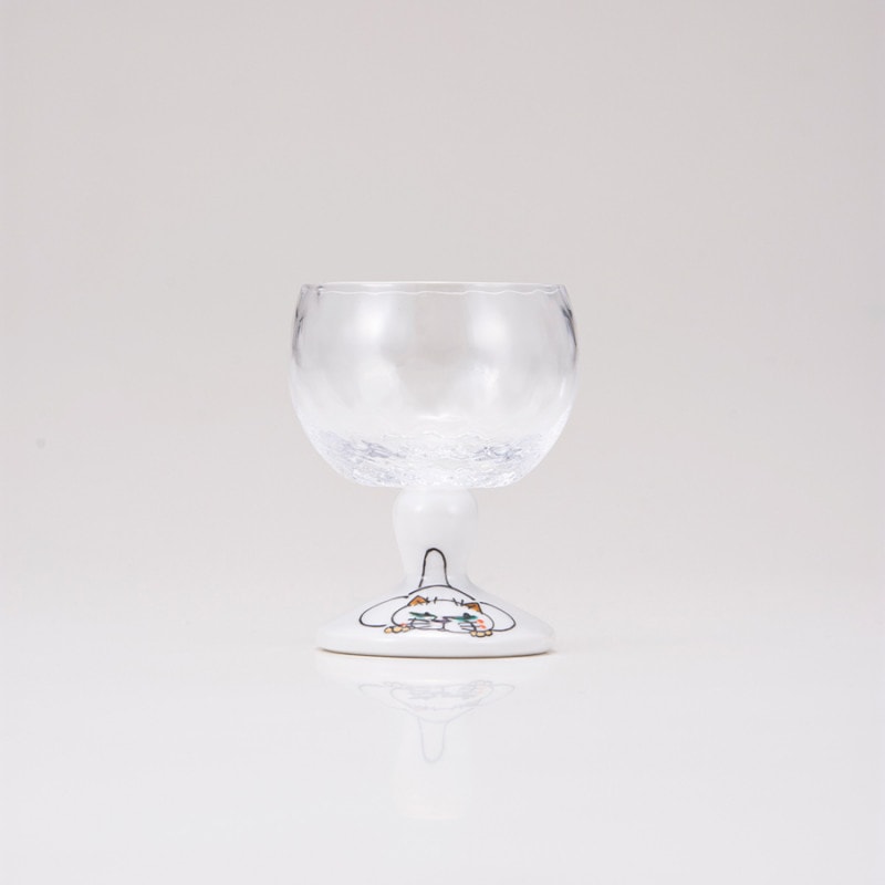 馬上グラス（格子）ネコの休日