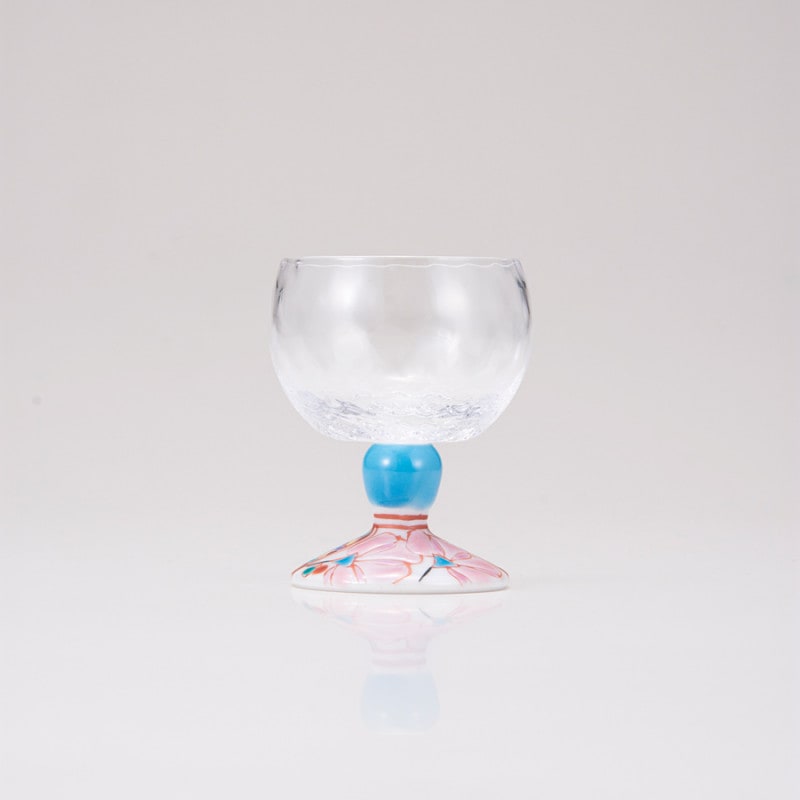 馬上グラス（格子）花のタペストリー