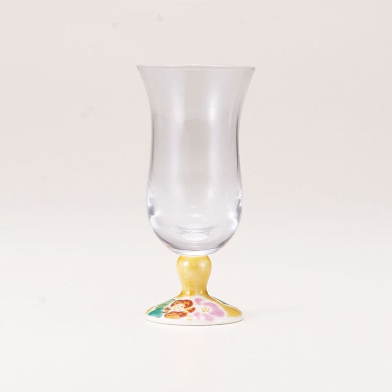 冷酒グラス（無地）山茶花アメ釉