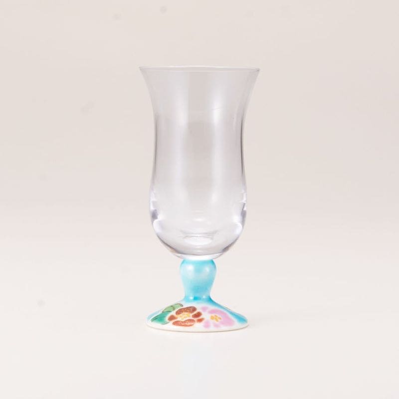 冷酒グラス（無地）山茶花ブルー