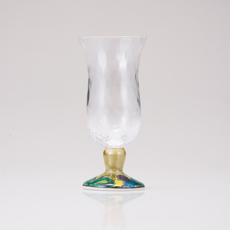 【限定商品】冷酒グラス（格子）ぶどうアメ釉