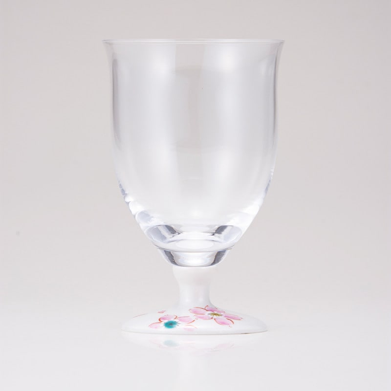 フリーグラス中（無地）さくら文シルバー