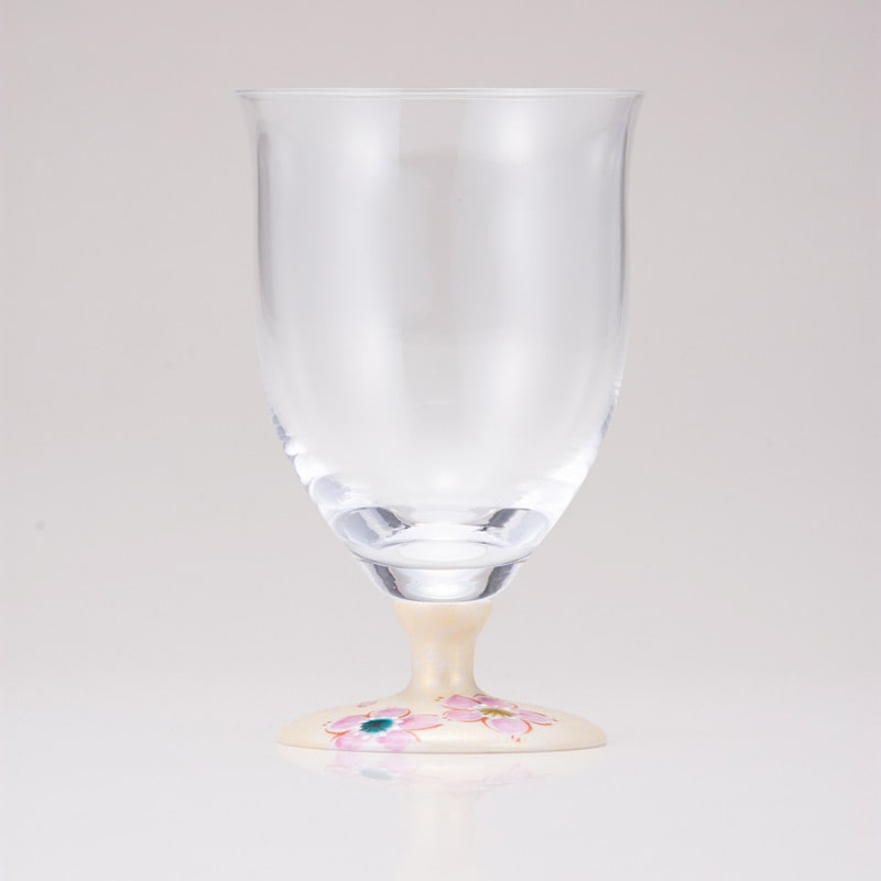 フリーグラス中（無地）さくら文ゴールド