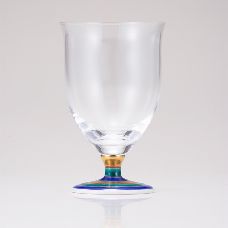 フリーグラス中（無地）こまブルー